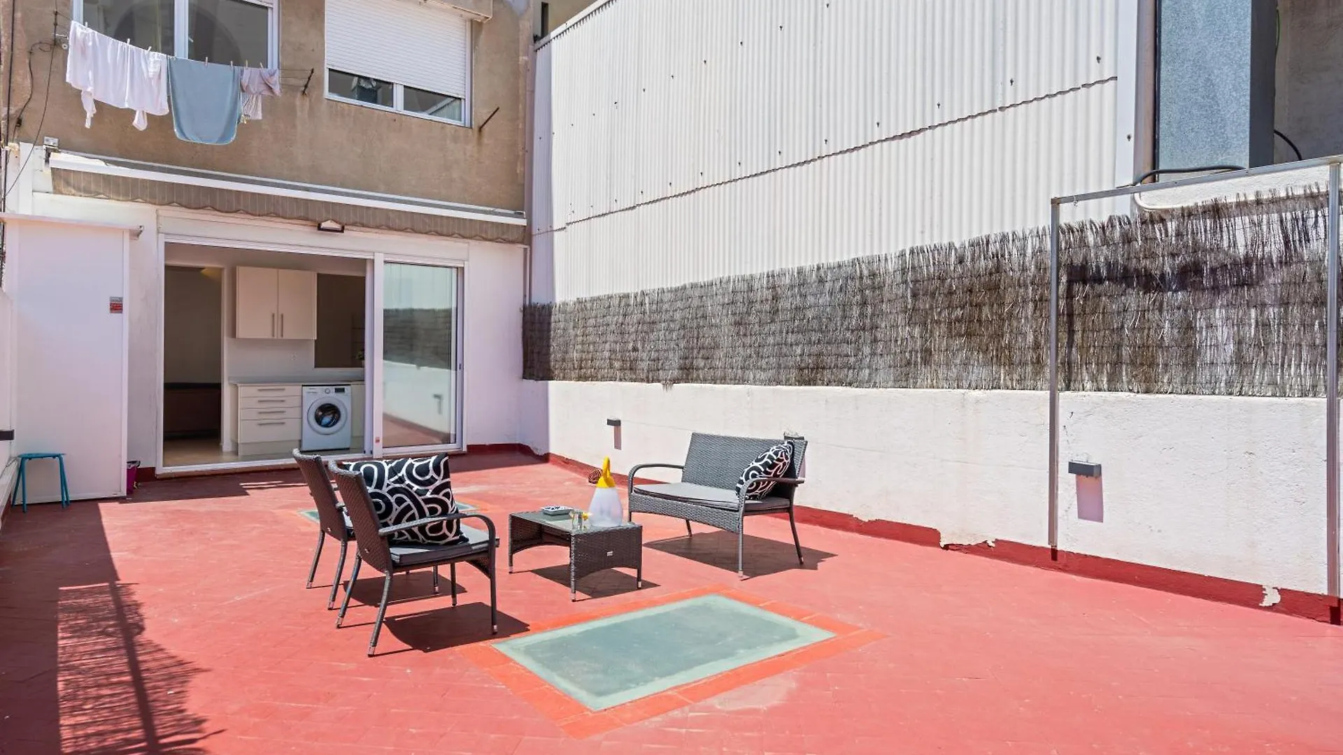 公寓 巴塞罗那Grcia Charm Sunlit Terrace, Ac & Exposed Brick公寓